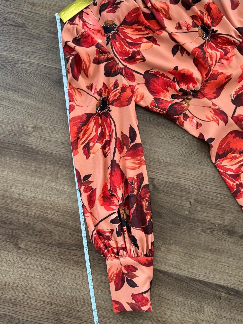 NWT - Alexia Admor - Rust Floral Long Sleeve Empire Waist Maxi Dress - Picture 10 of 15